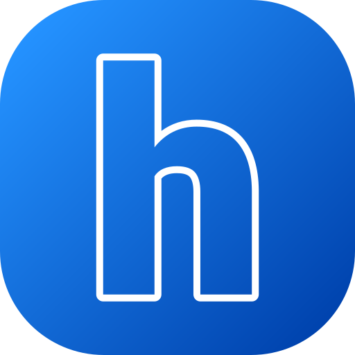 buchstabe h Generic gradient fill icon