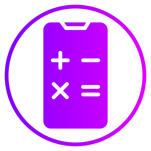 calculatrice Generic gradient fill Icône