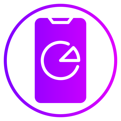 diagramme circulaire Generic gradient fill Icône