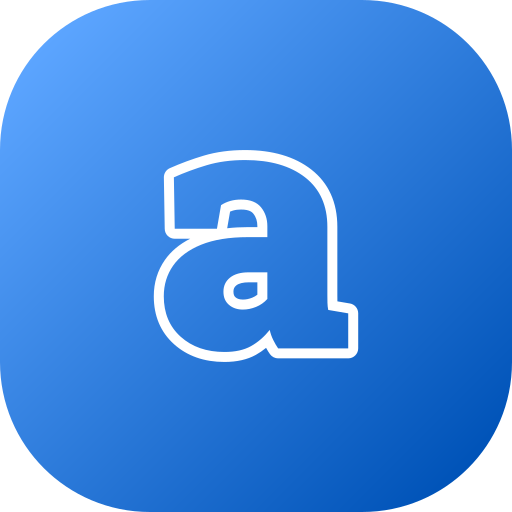 Letter A Generic gradient fill icon