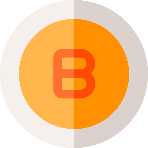 B Basic Rounded Flat icon