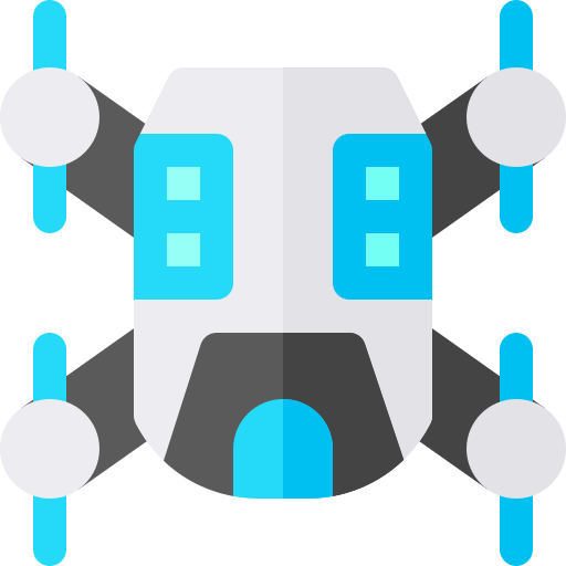 drone Basic Rounded Flat Ícone