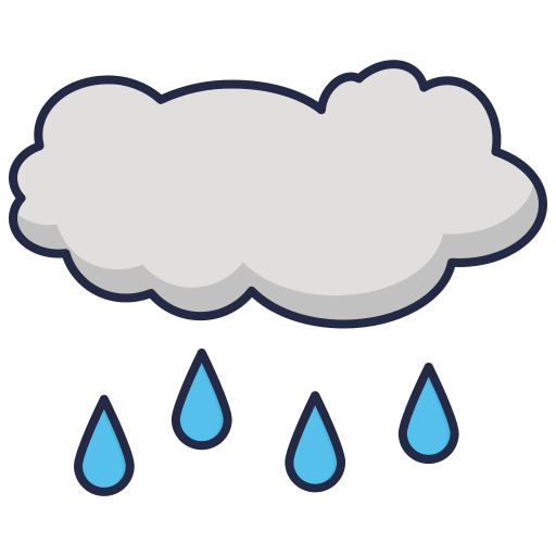 Rain Generic color outline icon