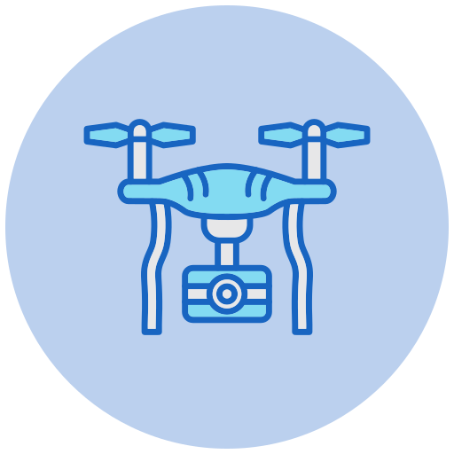 Camera drone Generic color lineal-color icon