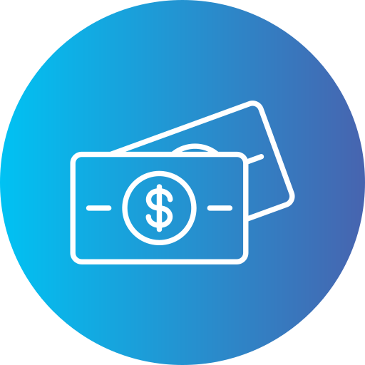 dollar Generic gradient fill icon