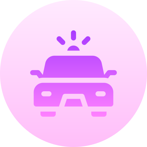 Car Basic Gradient Circular icon