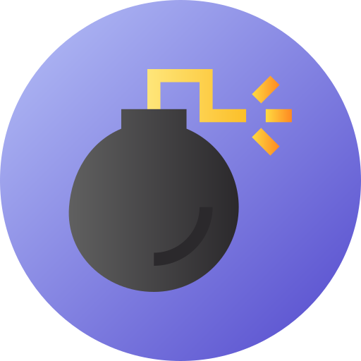 bombe Flat Circular Gradient icon