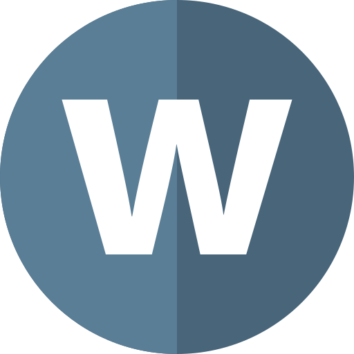 Letter w Generic color fill icon