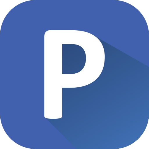 buchstabe p. Generic gradient fill icon