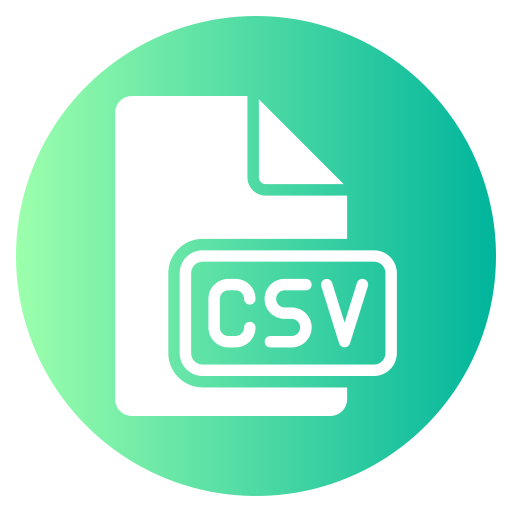 csv Generic gradient fill icon