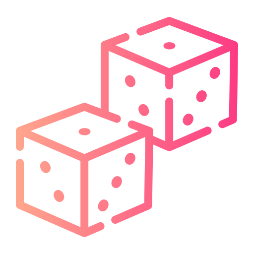 Dices Generic gradient outline icon