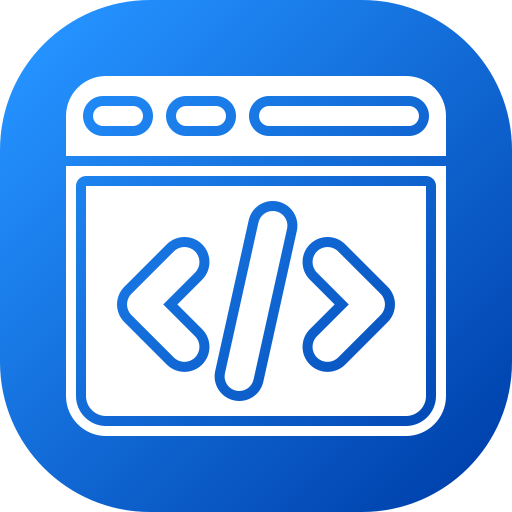 programmazione web Generic gradient fill icona
