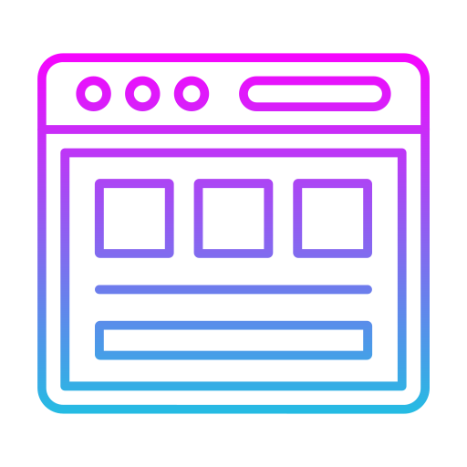 Layout Generic gradient outline icon