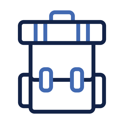 Backpack Generic color outline icon