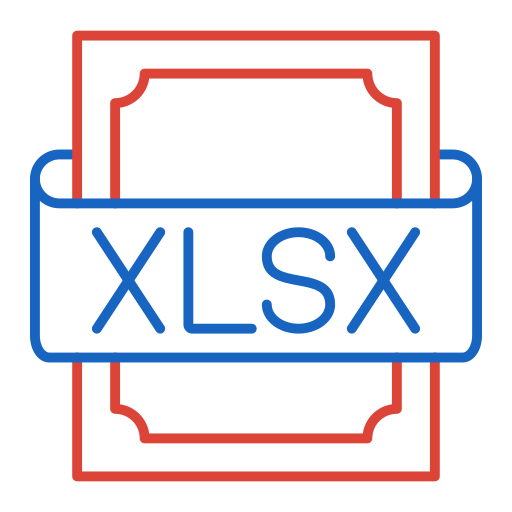 xlsx Generic color outline icon