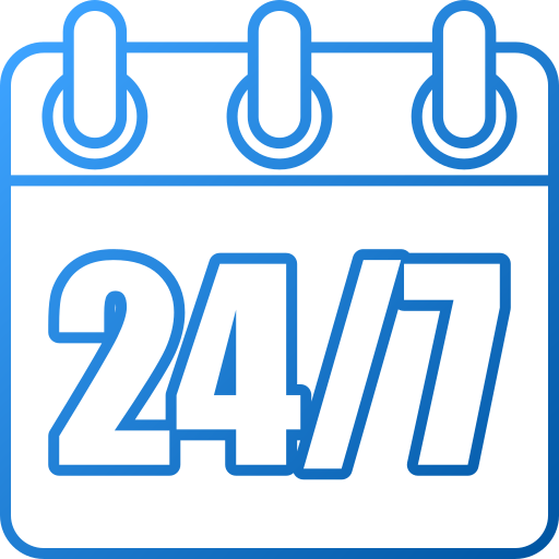 24-7 Generic gradient outline icon