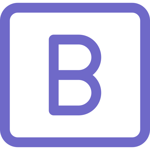 letter b Generic color outline icoon