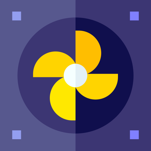 fan Basic Straight Flat icon