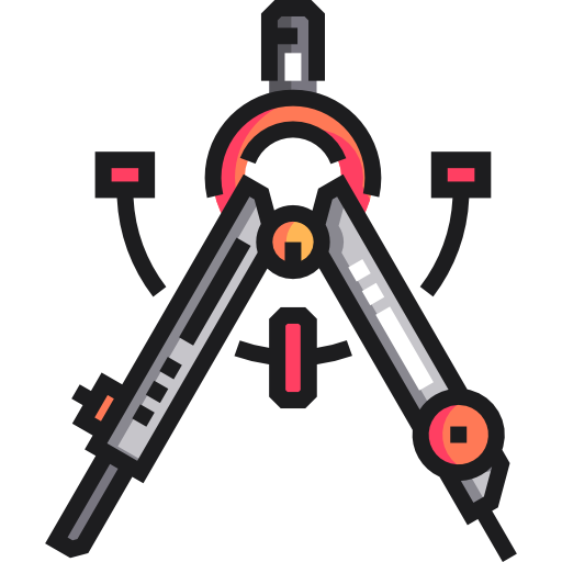 Compass Detailed Straight Lineal color icon