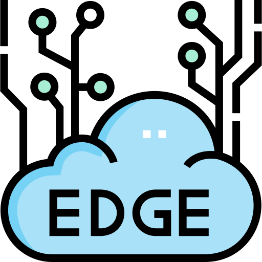 Edge computing Detailed Straight Lineal color icon