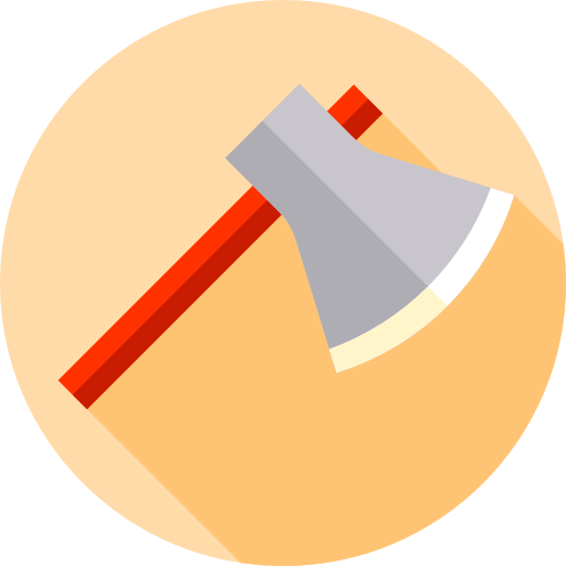 Axe Flat Circular Flat icon