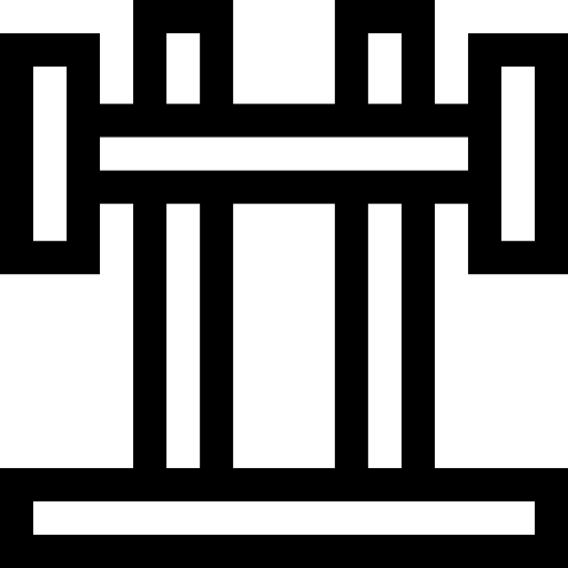 Barbell Basic Straight Lineal icon