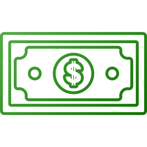 dólar Generic gradient outline Ícone