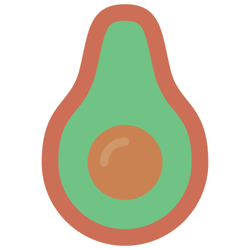 avocado Basic Miscellany Flat icon