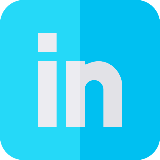 Linkedin Basic Straight Flat icon