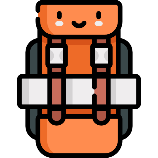 rucksack Kawaii Lineal color icon