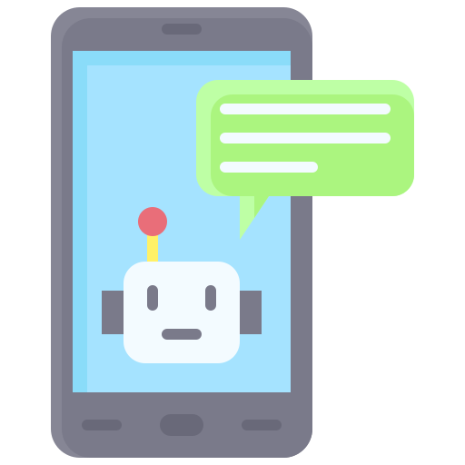 Chatbot Generic color fill icon