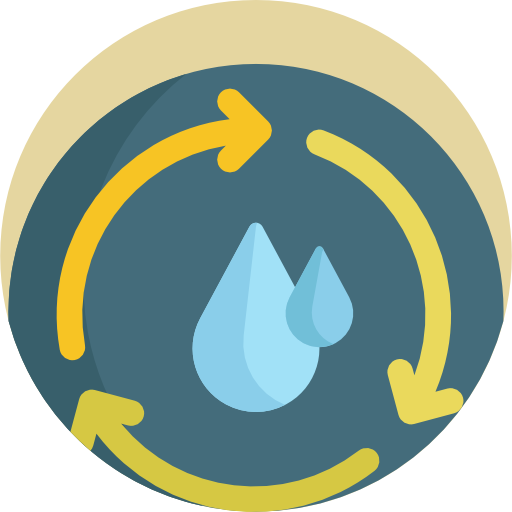 Hydro power Detailed Flat Circular Flat icon