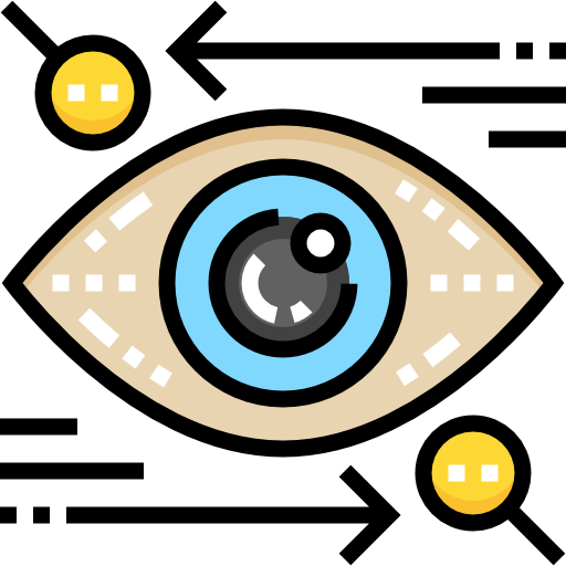 Eye Detailed Straight Lineal color icon