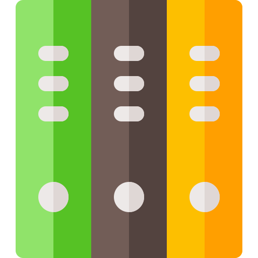 pastas Basic Rounded Flat Ícone