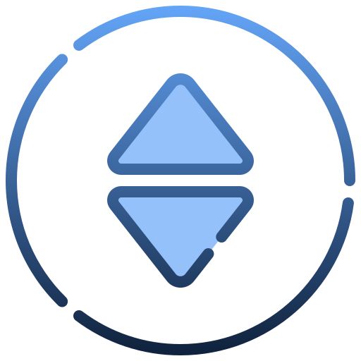 sortować Generic gradient outline ikona