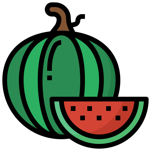 Watermelon Generic color outline icon