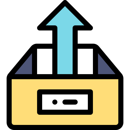 Upload Detailed Rounded Lineal color icon