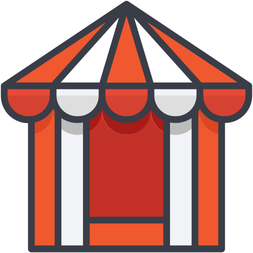 Tent Generic color lineal-color icon