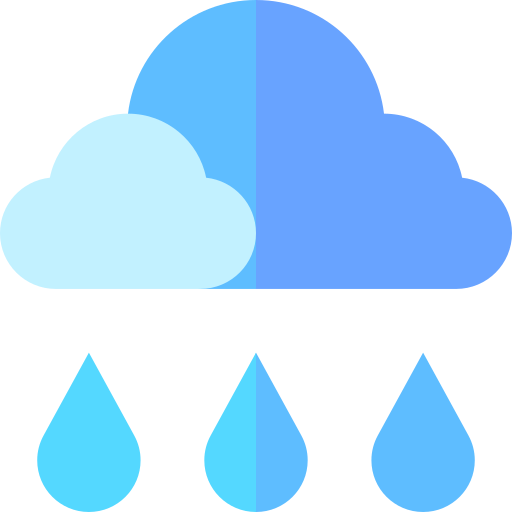 雨 Basic Straight Flat icon