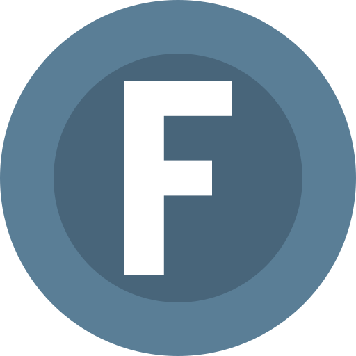 buchstabe f Generic color fill icon