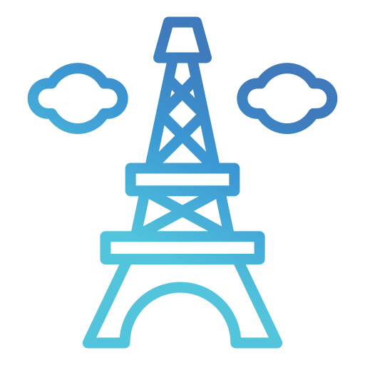 paryż Generic gradient outline ikona