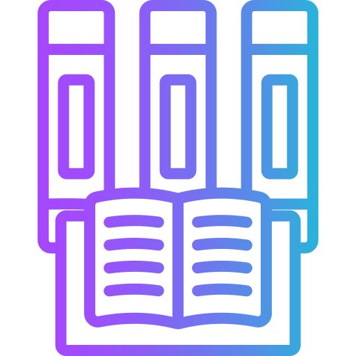 Library Generic gradient outline icon