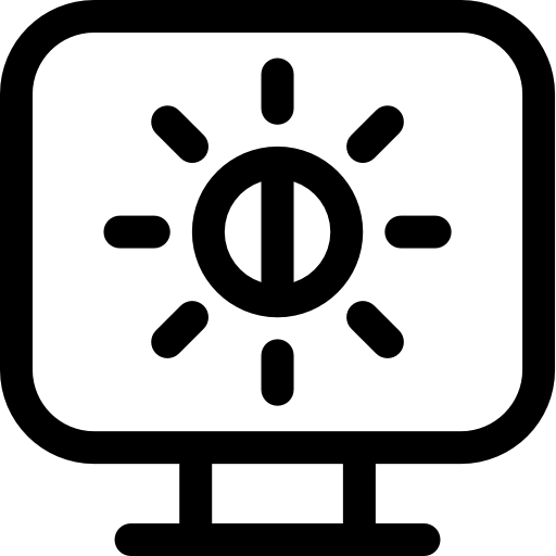 helderheid Basic Rounded Lineal icoon