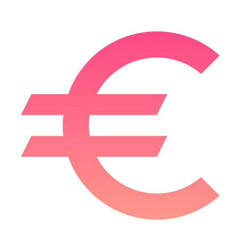 Euro Generic gradient outline icon