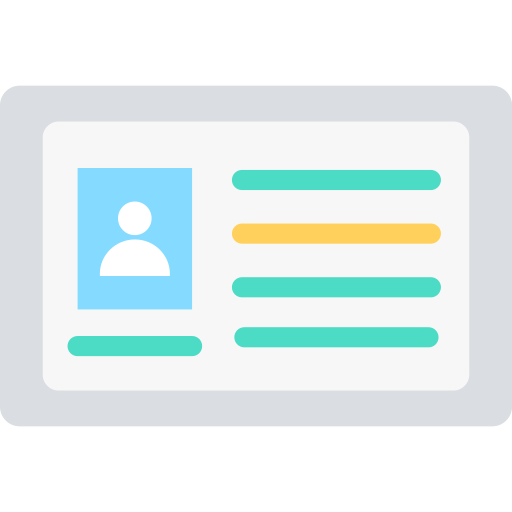 Id card Generic color fill icon