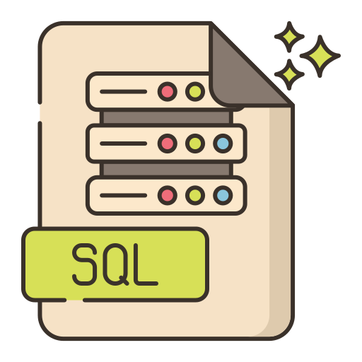 sql Flaticons Lineal Color Ícone