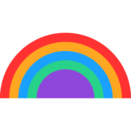 Rainbow Generic color fill icon