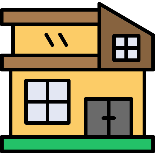 Modern house Generic color lineal-color icon