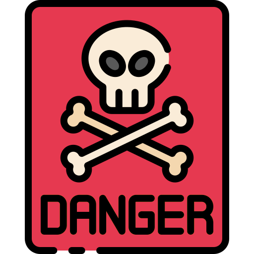 Danger Good Ware Lineal Color icon