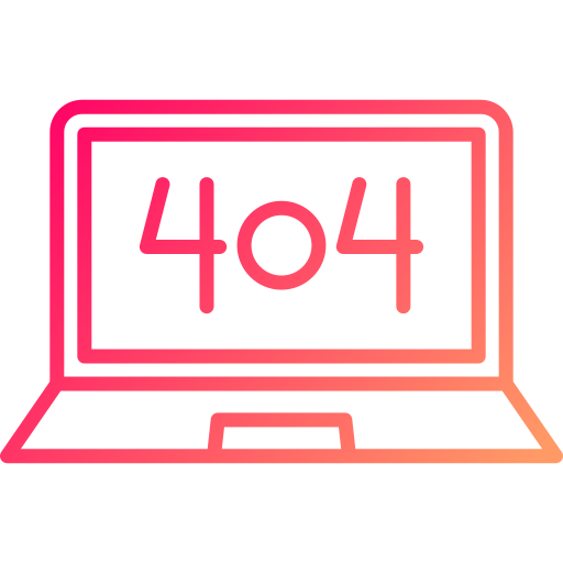 Error 404 Generic gradient outline icon